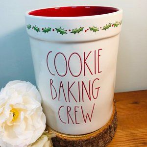 Rae Dunn Christmas Cookie Baking Crew Utensil Crock Holder